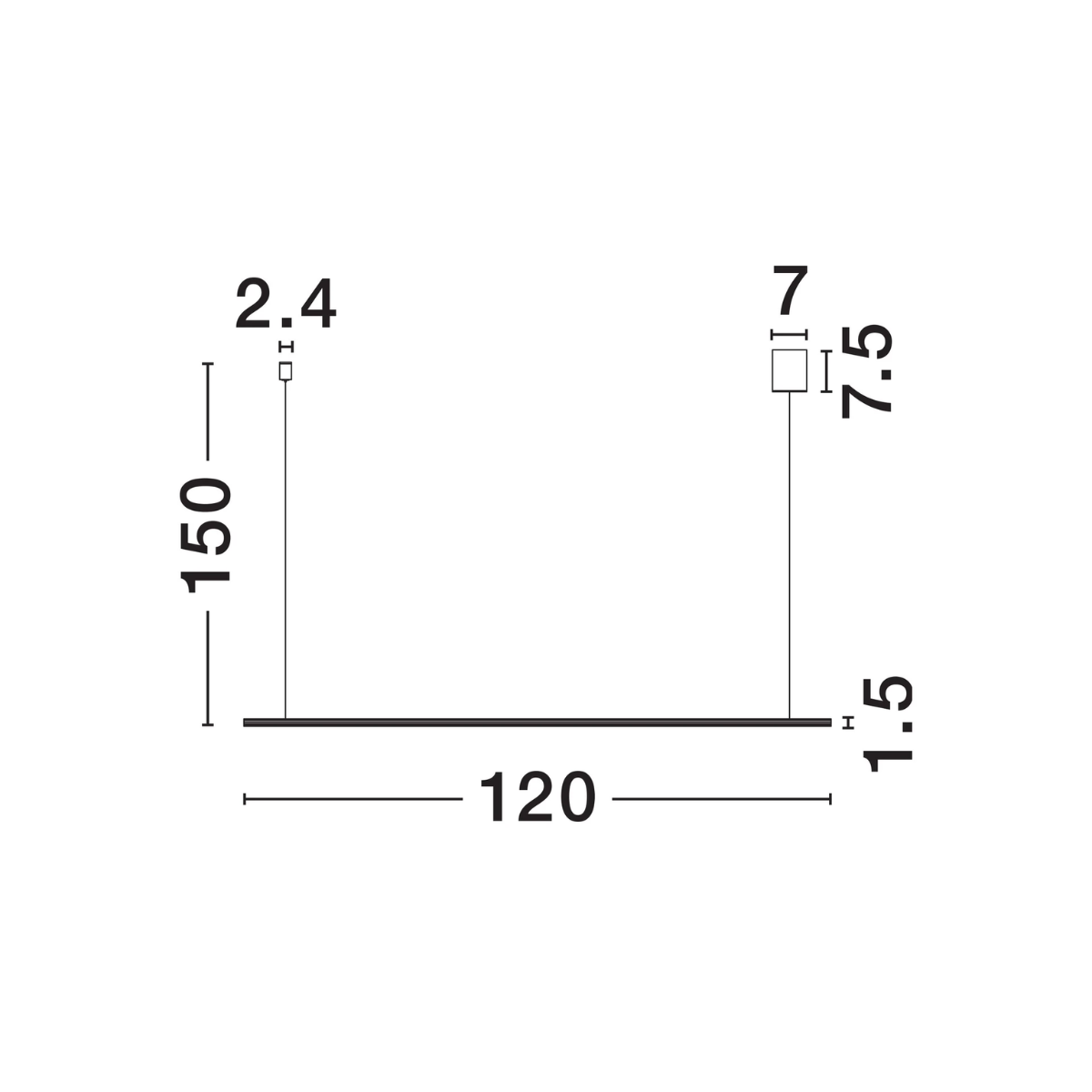 BRILLIA hangandi L:120 LED 20W 1300lm IP20 triac dimmanl. gyllt - Image 5