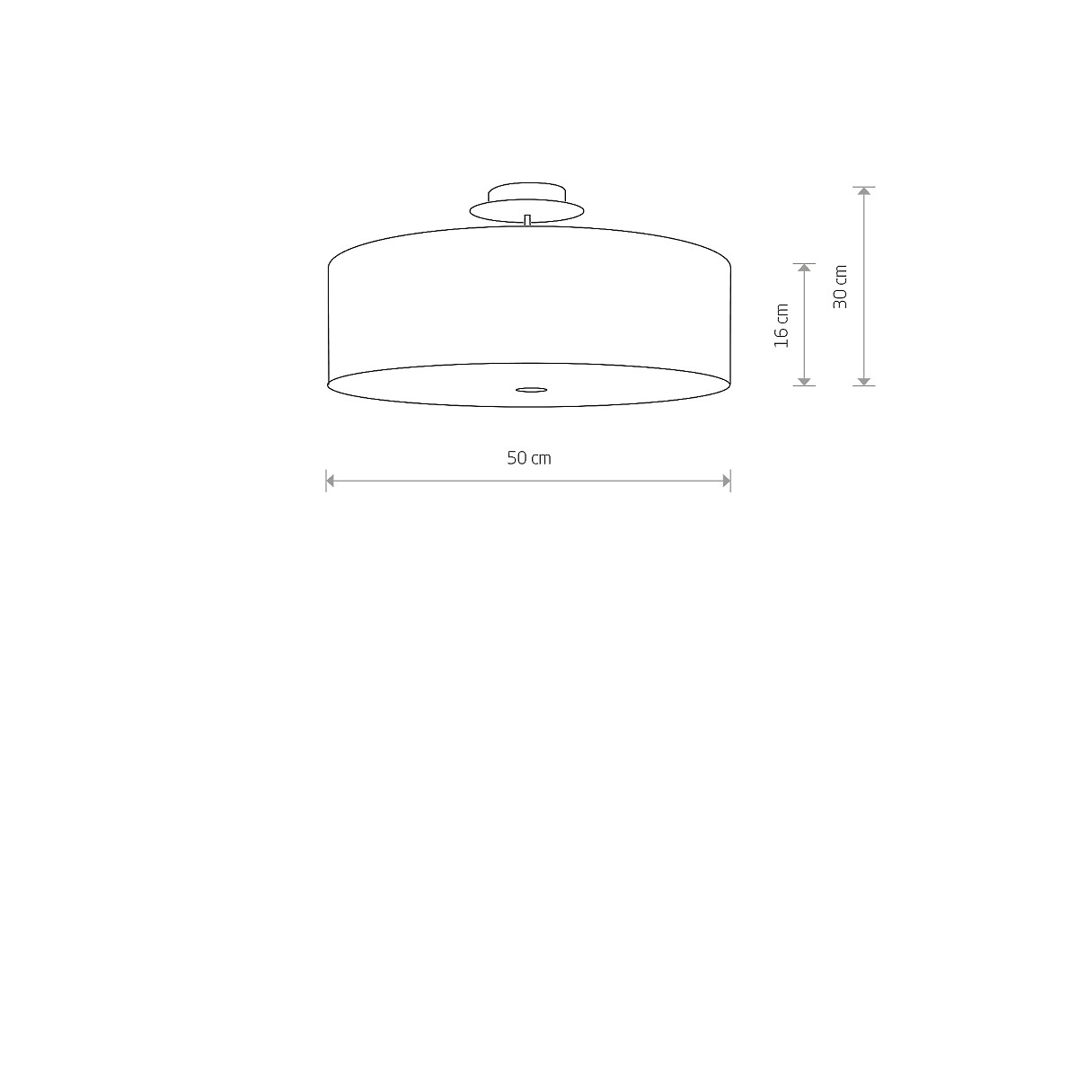 Loftljós VIVIANE Q500 3x60W E27 hvítt