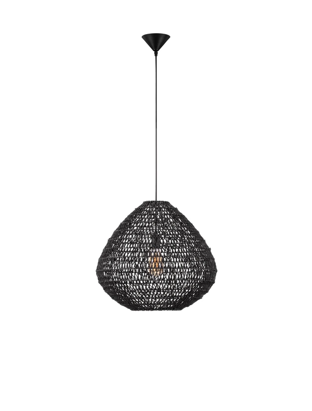 MELODY hangandi loftlj. 50cm 12W E27 IP20 án peru svart
