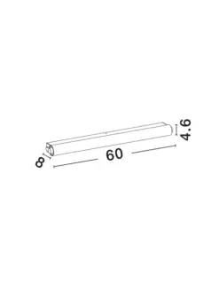 COR veggljós 60cm 8W LED 27K-4K IP44 hvítt - Image 2