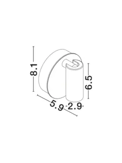 MAGLO veggljós 2W LED IP20 dimmanl. hvítt - Image 2